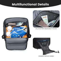 Softball Equipment Bag Baseball Backpack with Shoe Compartment Softball Bag for Youth Large Capacity Sport Baseball Backpack