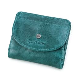 Contact's 100% Genuine Leather Wallet Green Women Small Coin Purse Mini Card Holder Wallets Mini Money Bag for Ladies Carteras