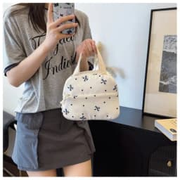 1 Set 3 in 1 Women College Student Backpack Large Capacity Casual Travel Daypack Stylish Versatile Laptop Bag for School