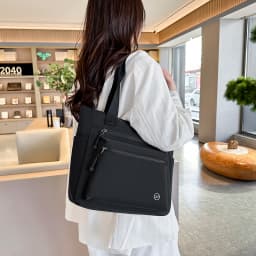 Women Tote Bag Large Capacity Waterproof Canvas Eco-friendly Shoulder Handbag Work School Travel Shopping Daily Essential