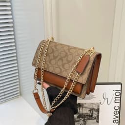 Shoulder Bag Crossbody Purse for Women, Snake Print PU Leather Flap Handbag with Chain Strap, Elegant Cute Ladies Daily Bag