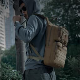 Tactical Backpack Large Capacity Outdoor Hiking Camping Cycling Rucksack Multi-Pocket Travel Daypack for Men Women