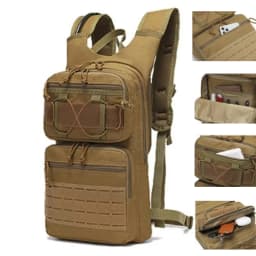 Tactical Backpack Large Capacity Outdoor Hiking Camping Cycling Rucksack Multi-Pocket Travel Daypack for Men Women