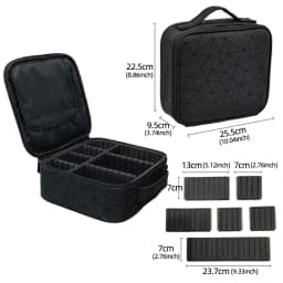 New PU Leather Cosmetic Bag For Women Multi-Functional Portable Travel Storage Makeup Case