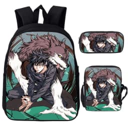 Anime Jujutsu Kaisen Backpack Gojo Satoru Cartoon Bags Student Schoolbag Boys Girls Rucksack Large Capacity Bookbag 3pcs Set
