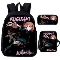 Anime Jujutsu Kaisen Backpack Gojo Satoru Cartoon Bags Student Schoolbag Boys Girls Rucksack Large Capacity Bookbag 3pcs Set