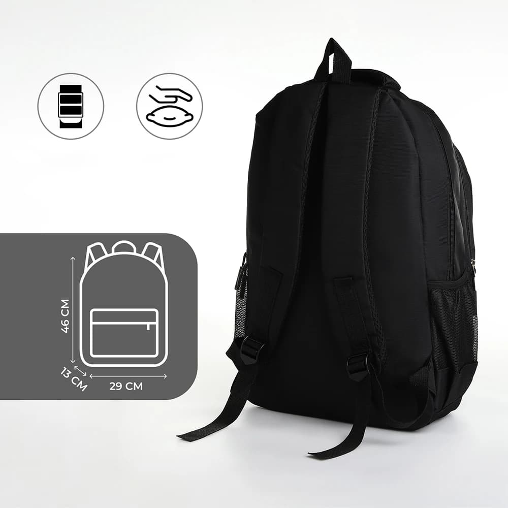 Lightweight Bookcase Large Capacity Backpack 48x32x18cm Oxford Fabric, Multi-Pocket Breathable Mesh Back for 15.6 Inch Laptop School Work Travel Commute Business Travel