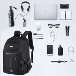 Lightweight Bookcase Large Capacity Backpack 48x32x18cm Oxford Fabric, Multi-Pocket Breathable Mesh Back for 15.6 Inch Laptop School Work Travel Commute Business Travel