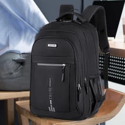 Lightweight Bookcase Large Capacity Backpack 48x32x18cm Oxford Fabric, Multi-Pocket Breathable Mesh Back for 15.6 Inch Laptop School Work Travel Commute Business Travel
