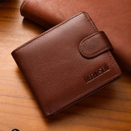 Genuine Leather Men's Wallet Classic Style Short Multi-Card Wallet Coin Pocket Wallet High-End Minimalist Wallet for Men