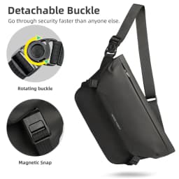 HcanKcan Man Shoulder Bag Waterproof Big Capacity Messenger Bags Fit Mini Ipad Daily Casual Work Cycling Weekend Outdoor Bag