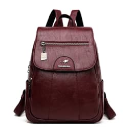 2024 New Women Leather Backpacks High Quality Female Vintage Backpack For Girls School Bag Travel Bagpack Ladies Back Pack
