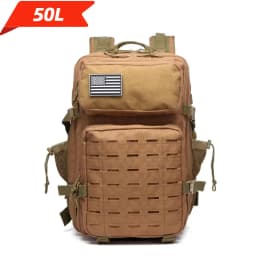25L/50L Tactical Backpack Bag Hunting MOLLE Backpack GYM For Men EDC Outdoor Hiking Rucksack Witch 2 Bottle Holders