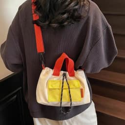 The New Unisex Messenger Bag, Outdoor Functional Shoulder Bag, Commuter Shoulder Bag, Storage Bag, Women's Contrast Backpack