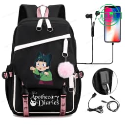 Back To School Backpack for Girls Boys Teenager The Apothecary Diaries Maomao Fashion Usb School Bags Travel Backpacks Mochila