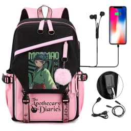 Back To School Backpack for Girls Boys Teenager The Apothecary Diaries Maomao Fashion Usb School Bags Travel Backpacks Mochila