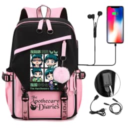 Back To School Backpack for Girls Boys Teenager The Apothecary Diaries Maomao Fashion Usb School Bags Travel Backpacks Mochila