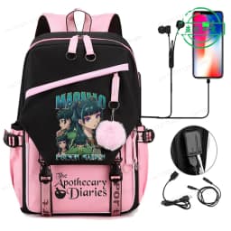 Back To School Backpack for Girls Boys Teenager The Apothecary Diaries Maomao Fashion Usb School Bags Travel Backpacks Mochila