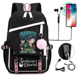 Back To School Backpack for Girls Boys Teenager The Apothecary Diaries Maomao Fashion Usb School Bags Travel Backpacks Mochila