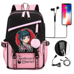 Back To School Backpack for Girls Boys Teenager The Apothecary Diaries Maomao Fashion Usb School Bags Travel Backpacks Mochila