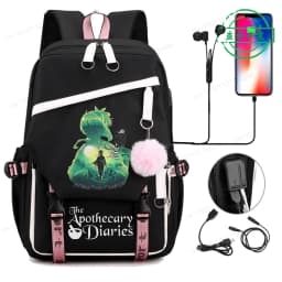 Back To School Backpack for Girls Boys Teenager The Apothecary Diaries Maomao Fashion Usb School Bags Travel Backpacks Mochila