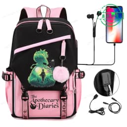 Back To School Backpack for Girls Boys Teenager The Apothecary Diaries Maomao Fashion Usb School Bags Travel Backpacks Mochila