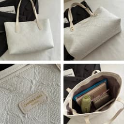 Minimalist Tote Shoulder Bag for Women, Sweet Lace Large Capacity Handbag with Leather Strap, Casual Underarm Purse,For Commute