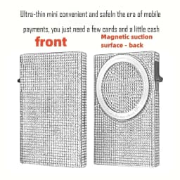 Women's Minimalist Aluminum Alloy Wallet, Magnetic Automatic Side-thrust Pop Up Card Holder With Anti-theft Brush Blocking