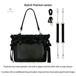 New Y2K Ribbon Bow Ita Crossbody Bag Sweet Girls Transparent Large Capacity Shoulder Bag DIY Display Handbag Lady Satin Tote Bag