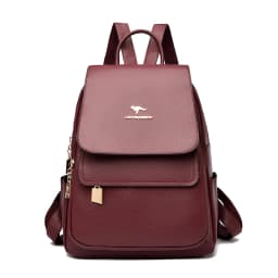 2026 New High Quality Leather Backpack Women's Large Capacity Travel Backpack Fashion School Bags Mochila Shoulder Bag For Women