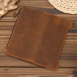 Genuine leather cash wallets vintage leather purse men women clip purse wallet luxury brand designer long wallet for male female