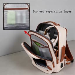 OGEHUAFEE daily commuting computer backpack, computer backpack+three piece set+3pcs storage bag, expandable travel and business laptop backpack, multi-functional lightweight backpack