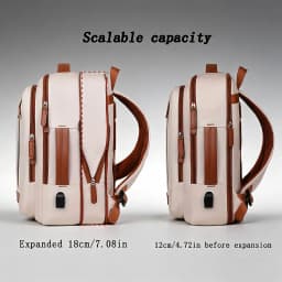 OGEHUAFEE daily commuting computer backpack, computer backpack+three piece set+3pcs storage bag, expandable travel and business laptop backpack, multi-functional lightweight backpack
