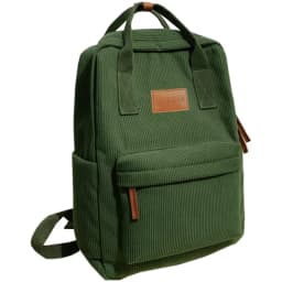 Everyday Spacious Corduroy Laptop Rucksack Shockproof Inner Layer, Wear-resistant Backpack for Short Business Trips