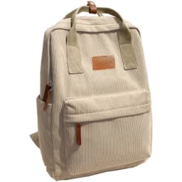 Everyday Spacious Corduroy Laptop Rucksack Shockproof Inner Layer, Wear-resistant Backpack for Short Business Trips