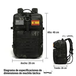 32L/50L Outdoor Backpack Military Tactical Backpack, Large Assault Pack for Camping Hiking with, Durable Daypack Rucksack for Men Travel Work Backpack