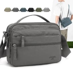 Men's Lightweight Oxford Cloth Crossbody Bag - Multi-Layered Durable Sling for Daily Commute And Travel - Shoulder Chest Bag