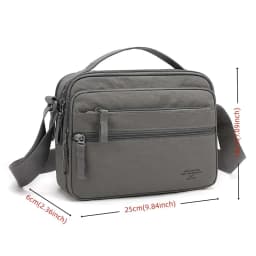 Men's Lightweight Oxford Cloth Crossbody Bag - Multi-Layered Durable Sling for Daily Commute And Travel - Shoulder Chest Bag