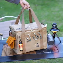 30L 42L Camping Storage Bag Foldable Waterproof Oxford Fabric Organizer for Picnic Tableware Equipment