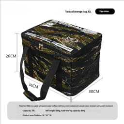 30L 42L Camping Storage Bag Foldable Waterproof Oxford Fabric Organizer for Picnic Tableware Equipment