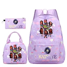 Hot Katseye Funny Backpack Girl's Kids Student Schoolbags Double Shoulder Bag Teenage Travel Pen Lunch Bags Bookbag Knapsack