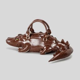 New Trendy Crocodile Shape Handbag for Women, Europe and America Fashion Tote Designer Female Casual Shoulder Crossbody Bag Ins