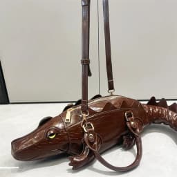 New Trendy Crocodile Shape Handbag for Women, Europe and America Fashion Tote Designer Female Casual Shoulder Crossbody Bag Ins