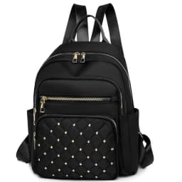 Daily Wear Soft Fabric Women Backpack Side Pocket Design, Simple Multi-color Rucksack for Casual Street Matching