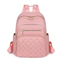 Daily Wear Soft Fabric Women Backpack Side Pocket Design, Simple Multi-color Rucksack for Casual Street Matching