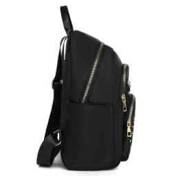 Daily Wear Soft Fabric Women Backpack Side Pocket Design, Simple Multi-color Rucksack for Casual Street Matching