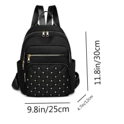Daily Wear Soft Fabric Women Backpack Side Pocket Design, Simple Multi-color Rucksack for Casual Street Matching