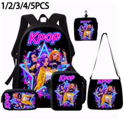 1/2/3/4/5PCS K-POP girl group pattern backpack set The perfect gift for kpop fans
