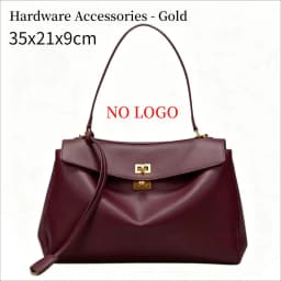 New Stylish Large-capacity Platinum Bag Women's Casual Versatile Commuting Crossbody Bag Modern Neutral Business Handbag