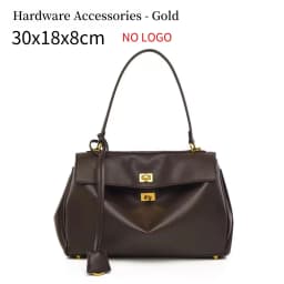 New Stylish Large-capacity Platinum Bag Women's Casual Versatile Commuting Crossbody Bag Modern Neutral Business Handbag